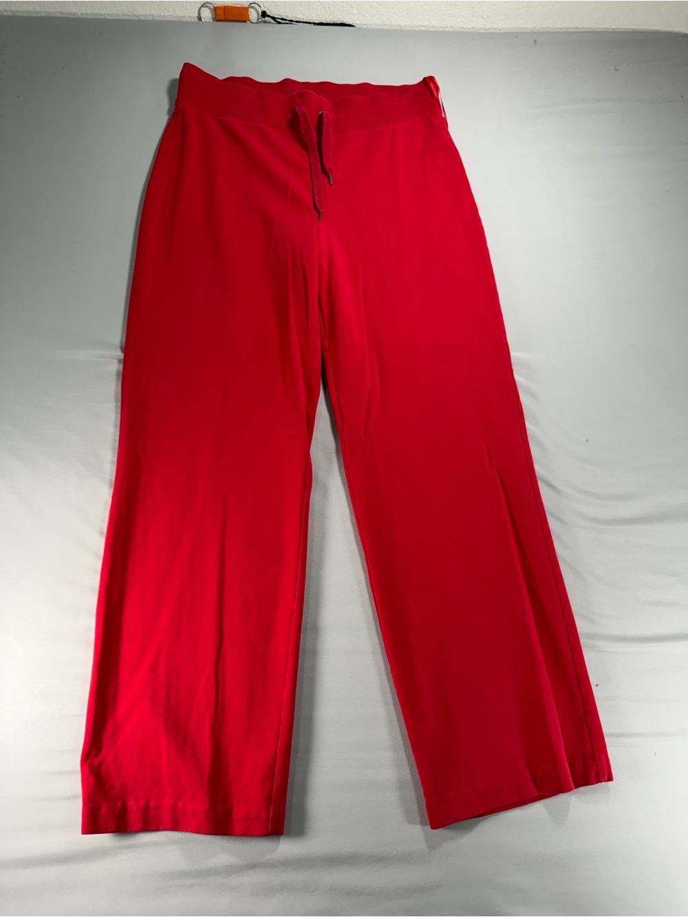 Jones New York Sport Red Wide Leg Drawstring Sweatpants Lounge M Medium #1078